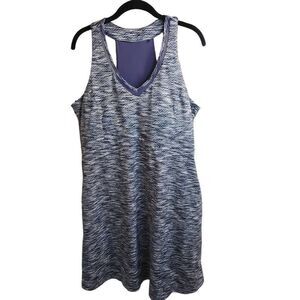 MPG Heathered Gray Purple Athletic Dress With Pockets Size XL